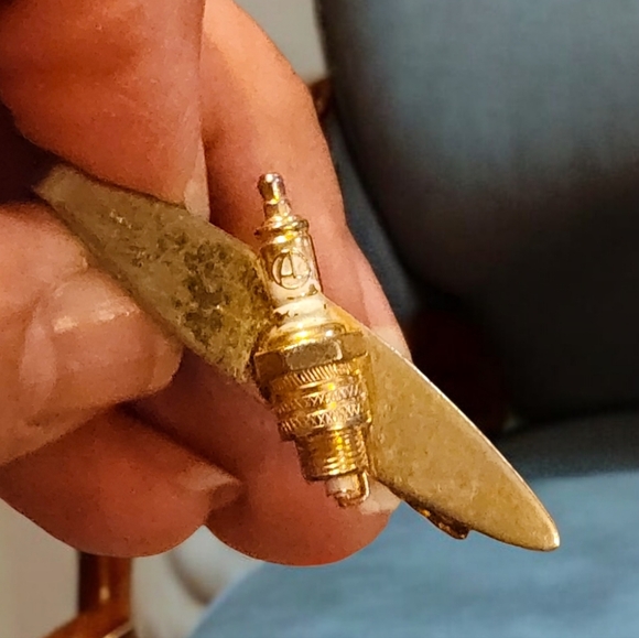 Tie Clip of Autolite Spark Plug Mechanic USA VINTAGE - Picture 4 of 5